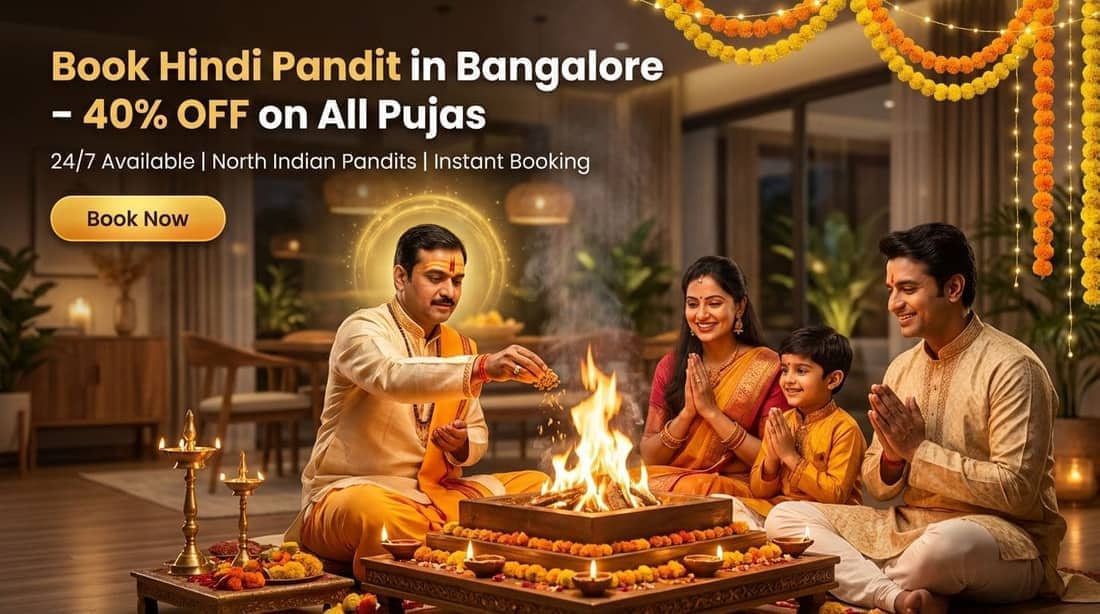 Best Hindi Pandit Bangalore performing authentic North Indian puja
