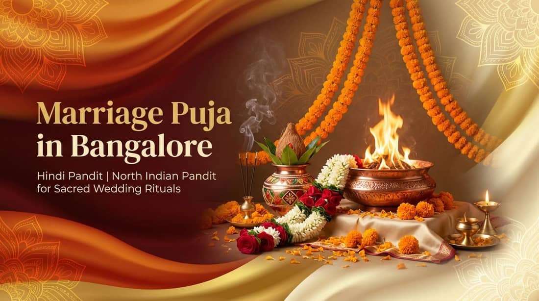 North Indian wedding rituals by Hindi pandit in Bangalore